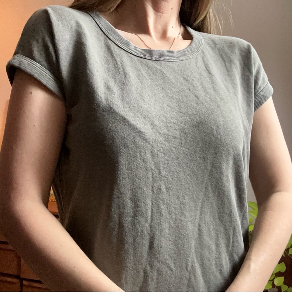 James Perse Supima Cotton Gray T-Shirt Dress Size 3/L - Picture 2 of 7
